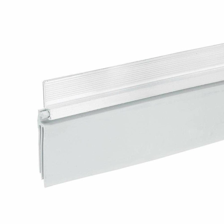 Weather Stripping * | Frost King 2 In. X 36 In. White Aluminum/Vinyl Self Stick Door Sweep