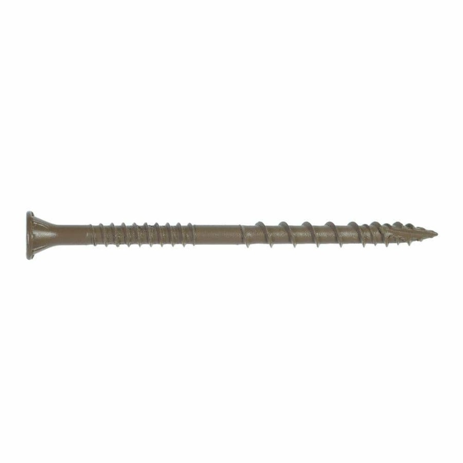 Fasteners * | Simpson Strong-Tie #10 X 3 In. T25 6-Lobe, Flat Head, Deck-Drive Dsv Wood Screw, Quik Guard, Tan (210-Pack)