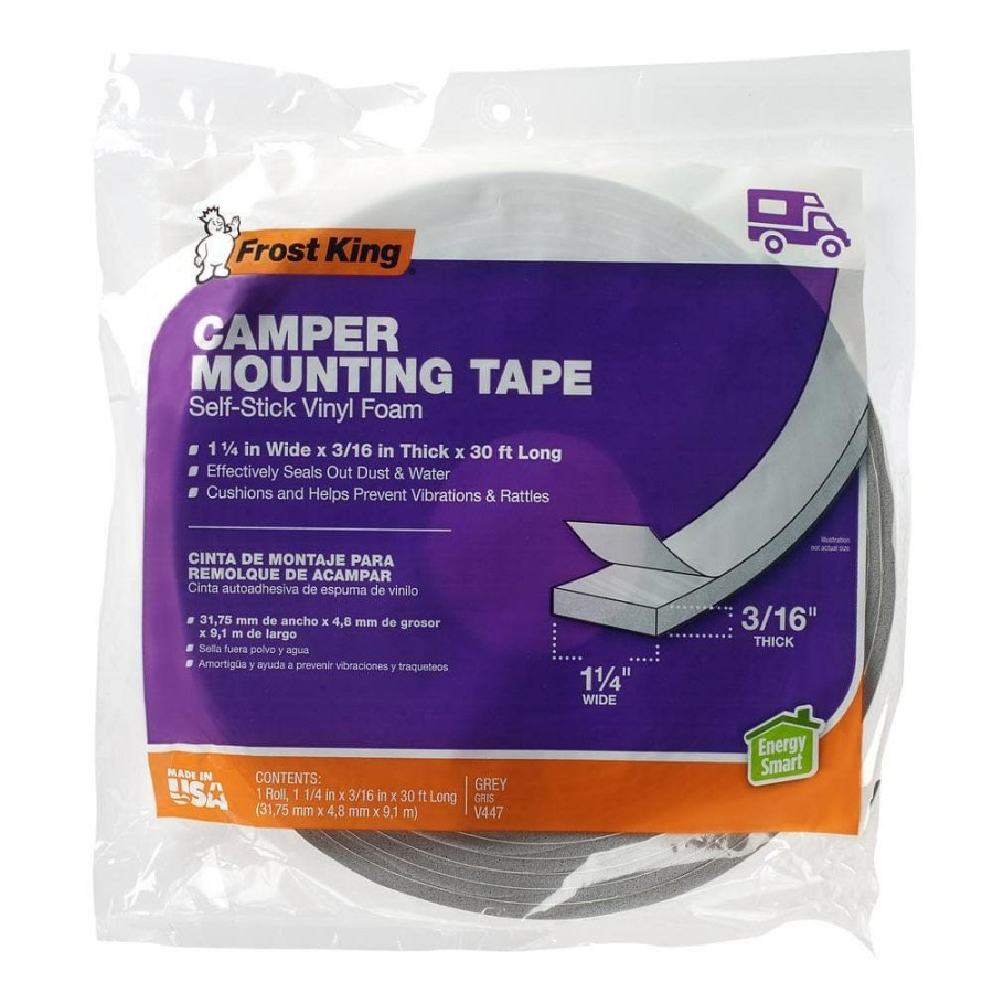 Weather Stripping * | Frost King 1-1/4 In. X 3/16 In. X 30 Ft. Camper Mounting Tape For Trucks