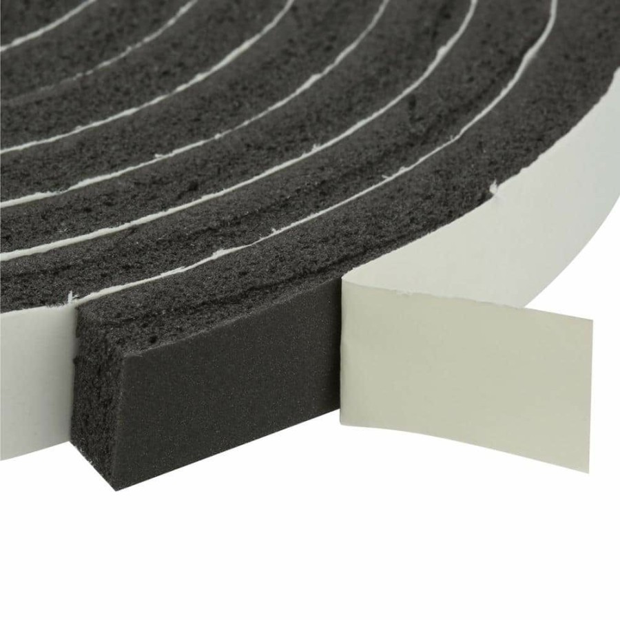 Weather Stripping * | Frost King 3/4 In. X 7/16 In. X 10 Ft. Black High-Density Rubber Foam Weatherstrip Tape