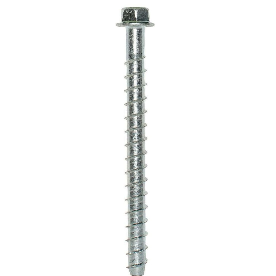 Fasteners * | Simpson Strong-Tie Titen Hd 3/8 In. X 5 In. Zinc-Plated Heavy-Duty Screw Anchor (30-Pack)