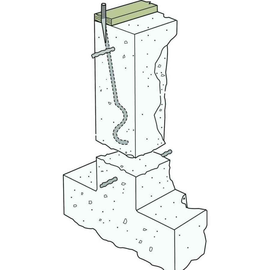 Fasteners * | Simpson Strong-Tie Sstb 7/8 In. X 34-7/8 In. Anchor Bolt