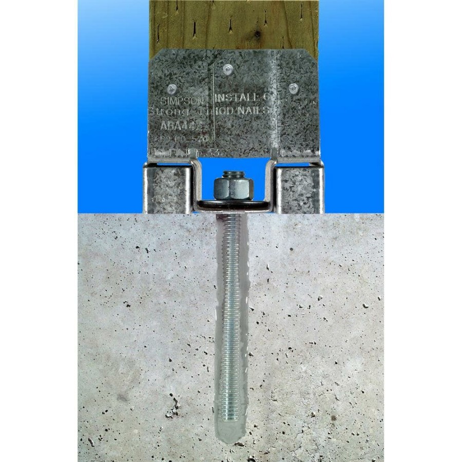 Fasteners * | Simpson Strong-Tie Rfb 1/2 In. X 7 In. Hot-Dip Galvanized Retrofit Bolt