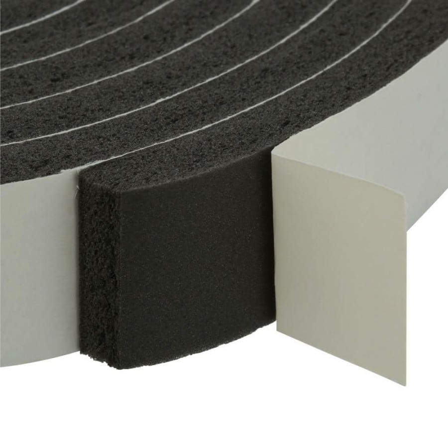 Weather Stripping * | Frost King 1-1/4 In. X 7/16 In. X 10 Ft. Black High-Density Rubber Foam Weatherstrip Tape