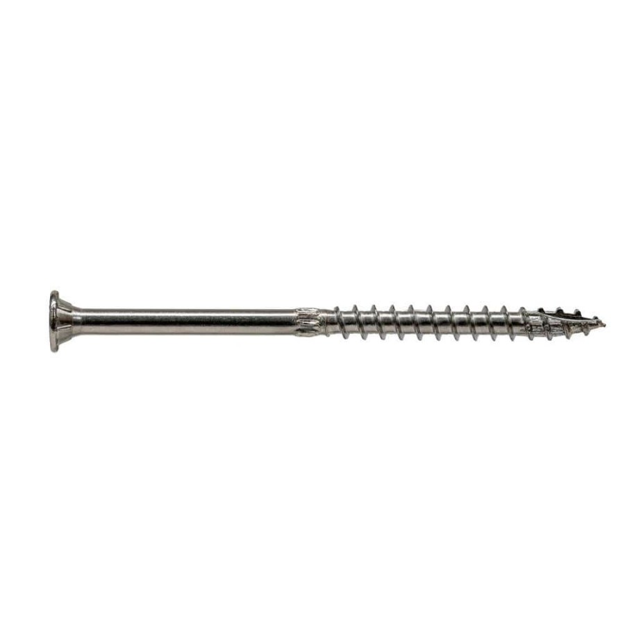 Fasteners * | Simpson Strong-Tie 0.276 In. X 6 In. T-50 6-Lobe, Washer Head, Strong-Drive Sdws Timber Screw, Type 316 Stainless Steel (30-Pack)