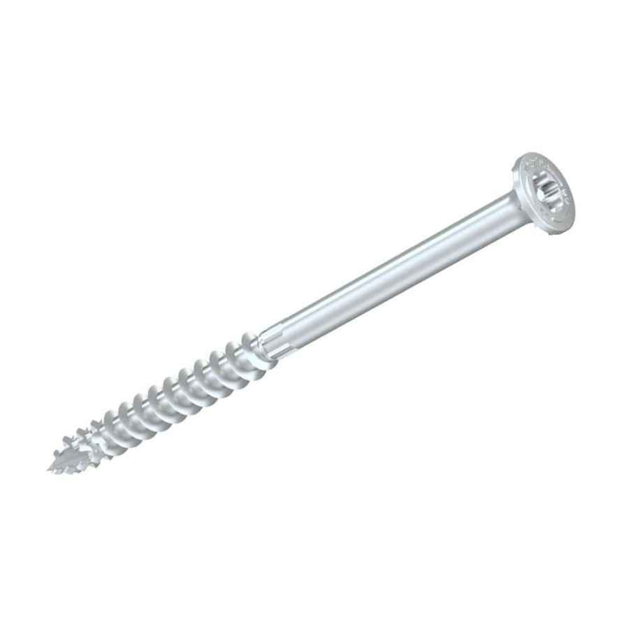 Fasteners * | Simpson Strong-Tie 0.276 In. X 6 In. T-50 6-Lobe, Washer Head, Strong-Drive Sdws Timber Screw, Type 316 Stainless Steel (30-Pack)