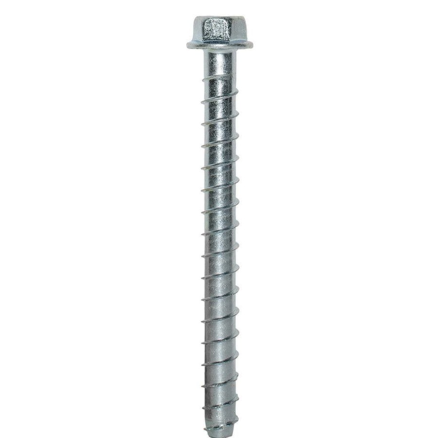 Fasteners * | Simpson Strong-Tie Titen Hd 1/2 In. X 5 In. Zinc-Plated Heavy-Duty Screw Anchor (20-Pack)