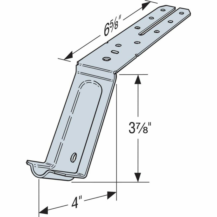 Fasteners * | Simpson Strong-Tie Masb 16-Gauge Galvanized Masonry Mudsill Anchor