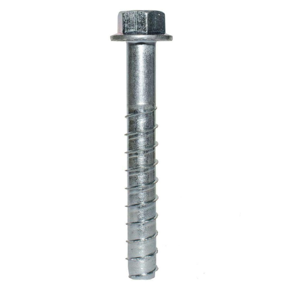 Fasteners * | Simpson Strong-Tie Titen Hd 3/4 In. X 6 In. Zinc-Plated Heavy-Duty Screw Anchor (5-Pack)