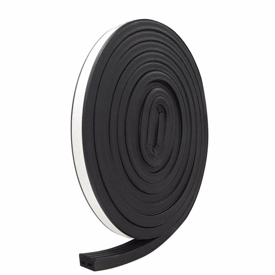 Weather Stripping * | Frost King E/O 9/16 In. X 5/16 In. X 10 Ft. Black Epdm Cellular Rubber Weather-Strip Tape Cushioned Ribbed