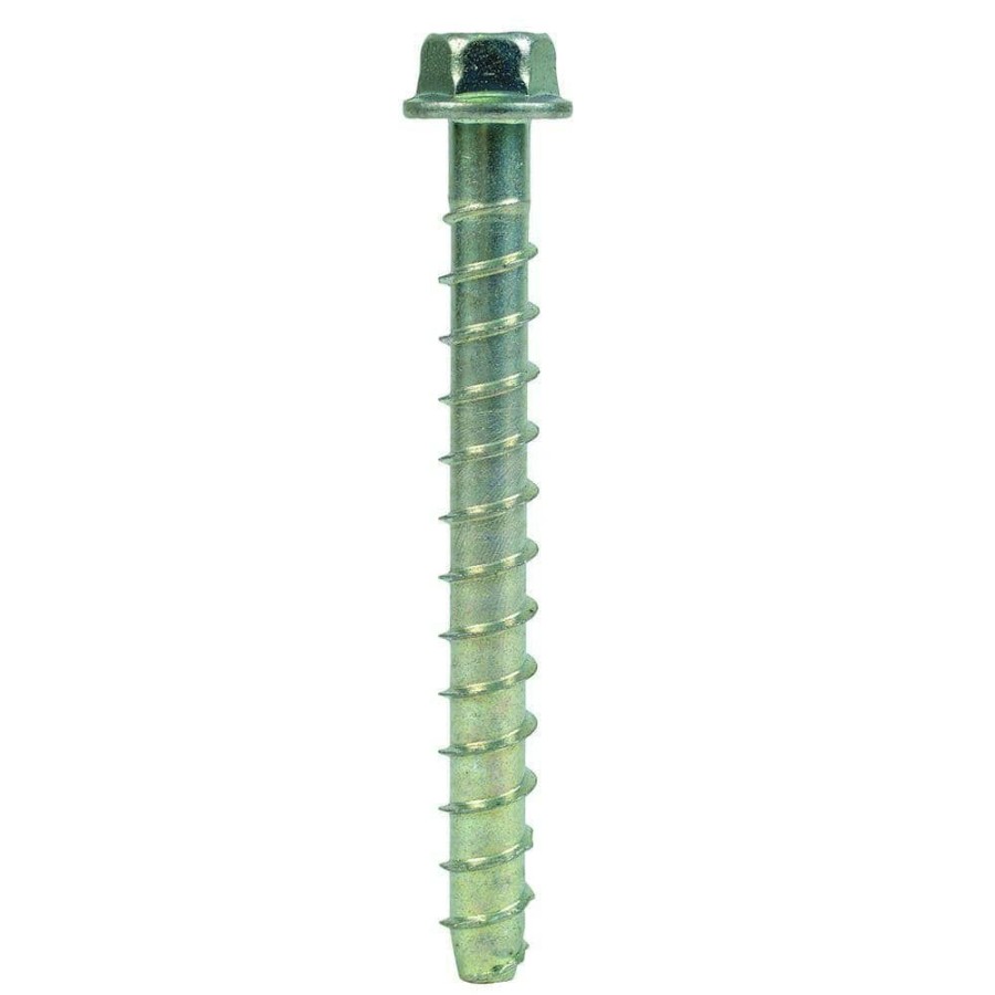 Fasteners * | Simpson Strong-Tie Titen Hd 3/8 In. X 4 In. Zinc-Plated Heavy-Duty Screw Anchor (30-Pack)