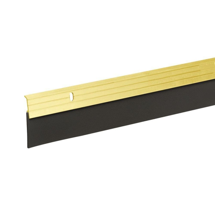 Weather Stripping * | Frost King E/O 2 In. X 36 In. Brite Gold Reinforced Rubber Door Sweep