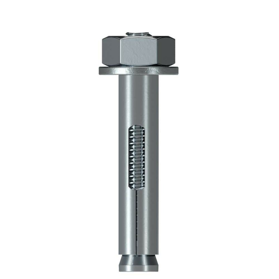 Fasteners * | Simpson Strong-Tie Sleeve-All 5/16 In. X 1-1/2 In. Hex Head Zinc-Plated Sleeve Anchor (100-Pack)