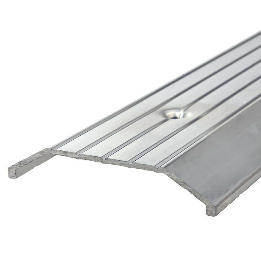 Weather Stripping * | Frost King 3 In. X 36 In. Silver Fluted Top Saddle Threshold